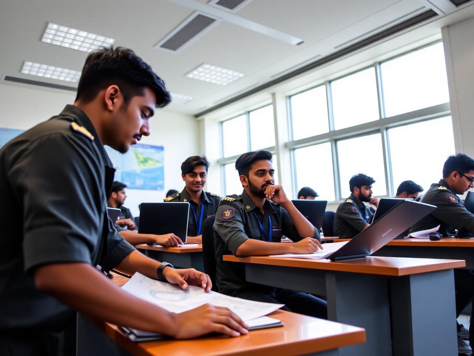 Flyby Cadet Pilots in Classroom Environment