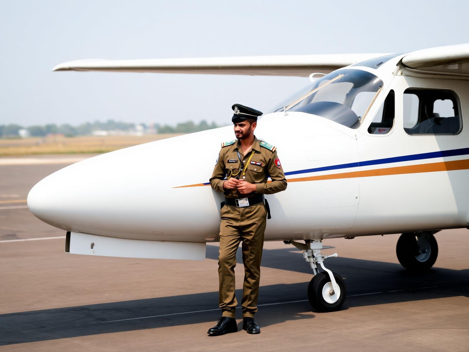 Flyby Cadet Pilot with Aircraft